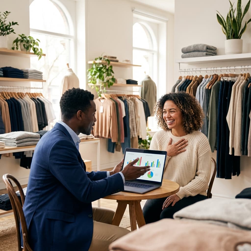 Consultor Torre Negócios apresentando gráficos de crescimento